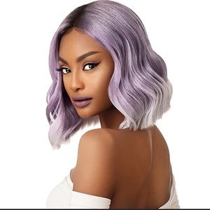 Outre color bomb wig in ombré purple